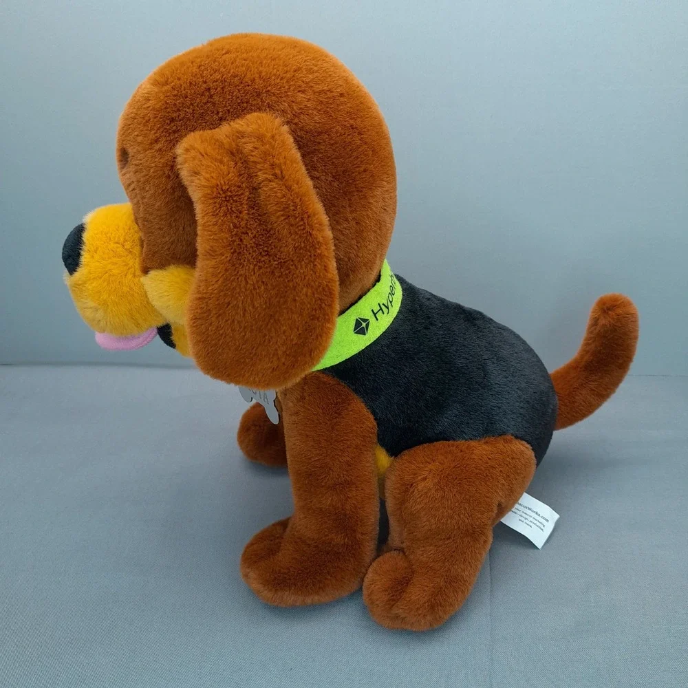 MascotWorks Hyperbound Kota the Dog Plush Brown Black Puppy Mascot 10 Inch